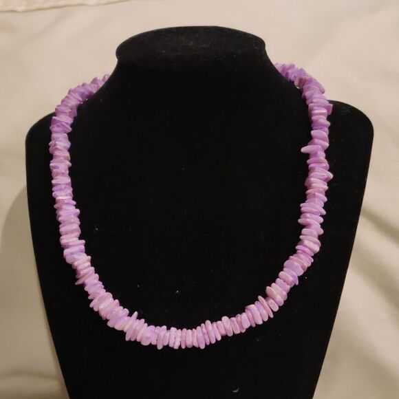 Purple stone necklace - Picture 1 of 3